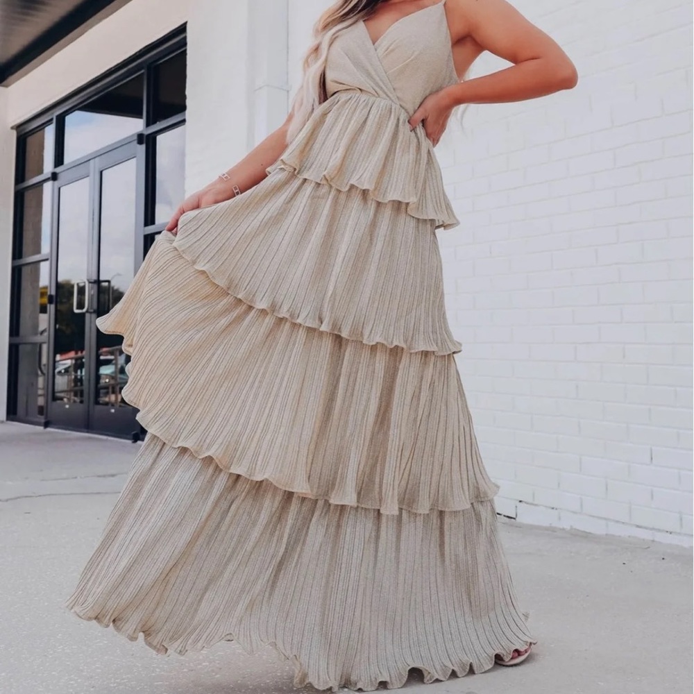 Gold Maxi dress